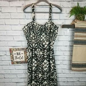 Women Avenue Brown Tropical Print Maxi Dress 26/28